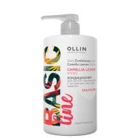 Ollin Basic Line Safflower Extract Conditioner - Ollin кондиционер для ежедневного применения с экстрактом листьев камелии