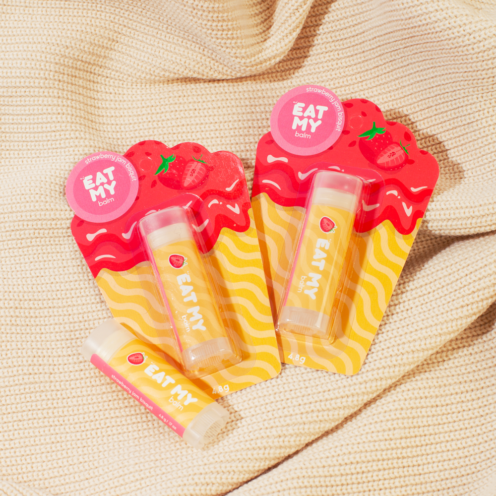 Eat My balm strawberry jam bisquit - купить в Москве и регионах 💋 Продажа  Eat My бальзам для губ 