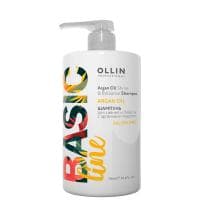 Ollin Basic Line Argana Oil Shampoo - Ollin шампунь для сияния и блеска волос с аргановым маслом