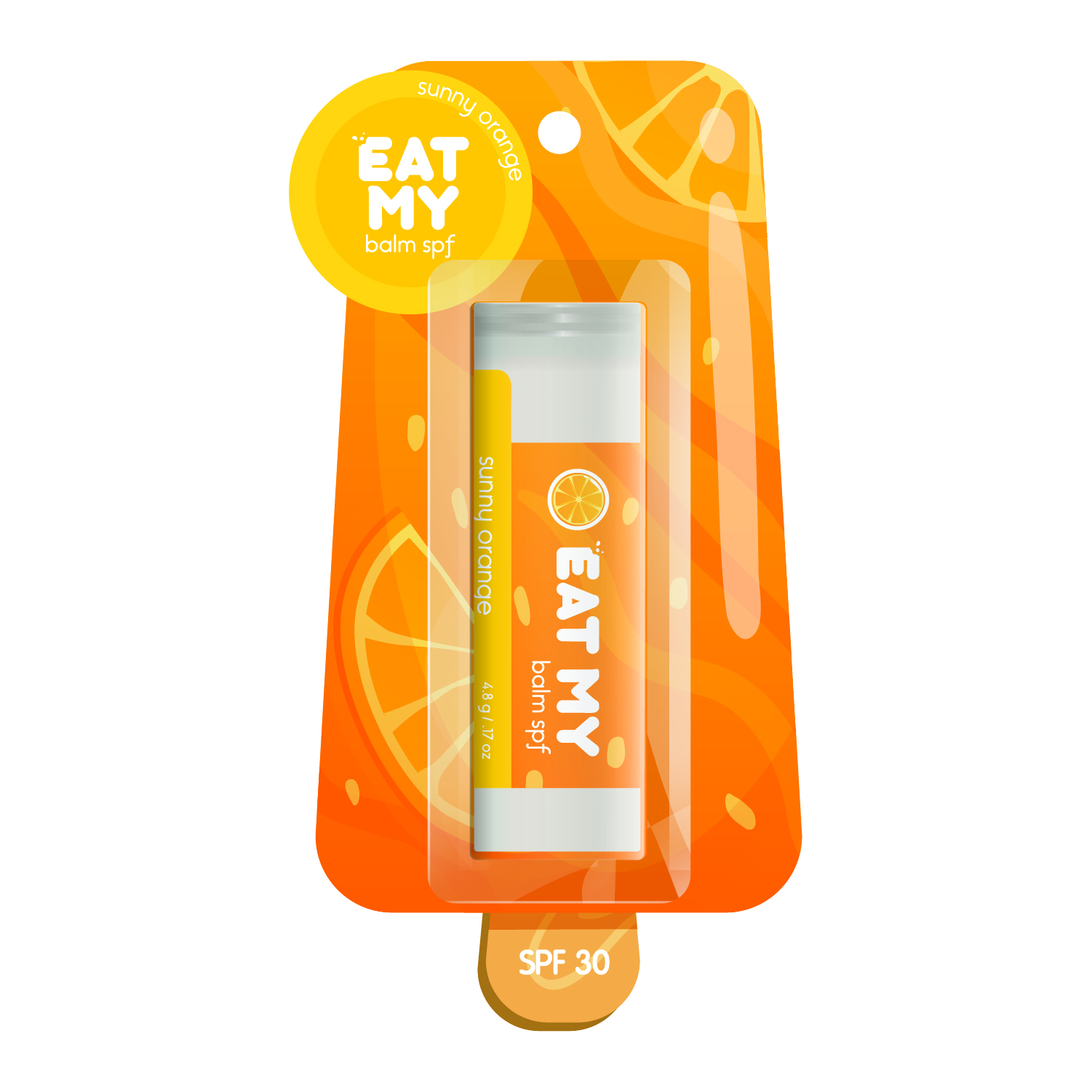 EAT MY Бальзам для губ Солнечный апельсин Sunny Orange SPF 30